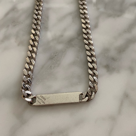 Louis Vuitton Gourmette Curb Link Necklace - Picture 3 of 10
